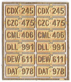 KRM-7002 - NSW Vehicle Number Plates - 4 Sets (7mm Scale)