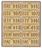 KRM-7002 - NSW Vehicle Number Plates - 4 Sets (7mm Scale)