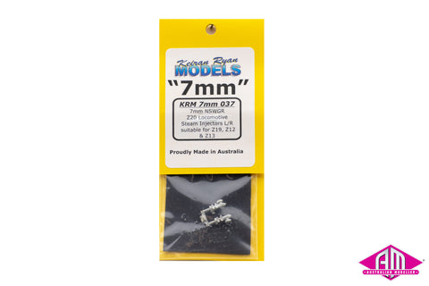 KRM-7037 - NSWGR Z20 Locomotive Steam Injectors L/R (7mm Scale)