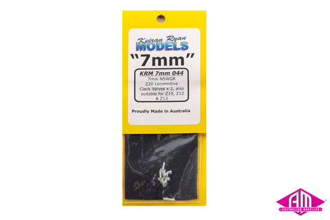 KRM-7044 - NSWGR Z20 Locomotive Clack Valves - 2pc (7mm Scale)
