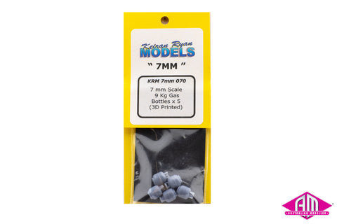 KRM-7070 - 9kg Gas Bottles - 5pc (7mm Scale)