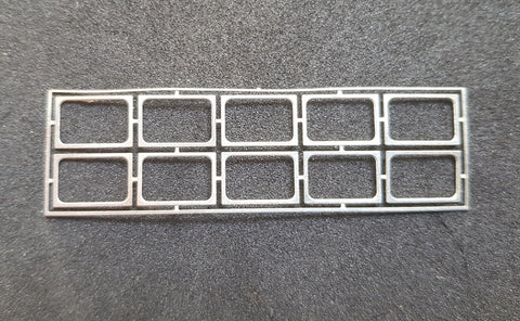 KRM-HO041 - Beclawat Windows - Backings for 11.5mm x 7.3mm - 10pc (HO Scale)