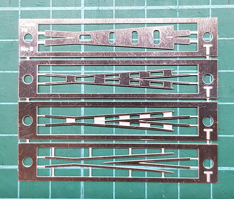KRM-HO045 - Code 70 No. 8 Etched Nickel Silver Frog (HO Scale)