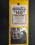 KRM-HO068 - Beclawat Windows and Backing Plates for NSWGR R Cars (HO Scale)
