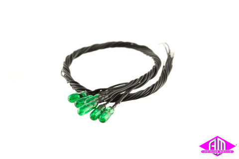 Grain Of Wheat Globes Green 6pc L-788