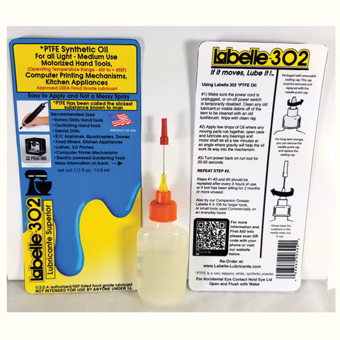 Labelle - LAB-302 - PTFE Synthetic Oil - For Light to Medium Use Motorized Hand Tools