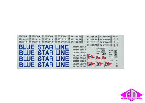 Blue Star Lines decal LCD-15