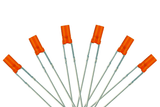DCC Concepts LED-AMF3 - Flat Front Type (w/Resistors) Signal Amber - 6x 3mm
