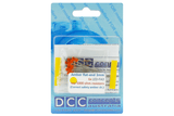 DCC Concepts LED-AMF3 - Flat Front Type (w/Resistors) Signal Amber - 6x 3mm
