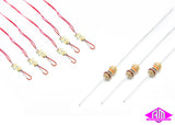 DCC Concepts LED-NLRD - NANOlight (w/Resistors) - 1 Colour - Signal Red (6 Pack)