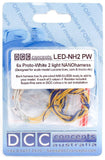 DCC Concepts LED-NH2PW - NANO Harness - 2 (2-Light) Prototype - White (6 Pack)