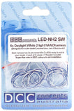 DCC Concepts LED-NH2SW - NANO Harness 2 (2-Light) - Daylight White (6 Pack)