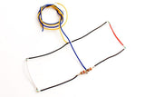 DCC Concepts LED-NH4L - NANO Harness 4 - 2 Red, 2 White - Large (4 Pack)