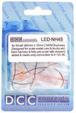 DCC Concepts LED-NH4S - NANO Harness 4 - 2 Red, 2 White - Small (4 Pack)