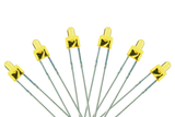 DCC Concepts LED-PWT - Tower Type - 2mm (w/Resistors) - Prototype White (6 Pack)