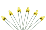 DCC Concepts LED-PWT - Tower Type - 2mm (w/Resistors) - Prototype White (6 Pack)