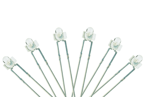DCC Concepts LED-RDD - Panel Dot Type - 1.8mm (w/Resistors) - Red (6 Pack)