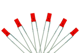 DCC Concepts LED-RDF3 - Flat Front Type - 3mm (w/Resistors) - Signal Red (6 Pack)