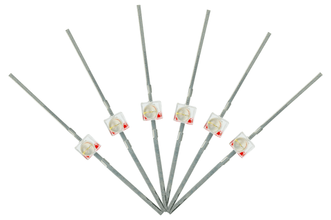 DCC Concepts LED-RDM - Mini Butterfly Type - 1.6mm (w/Resistors) - Red (6 Pack)