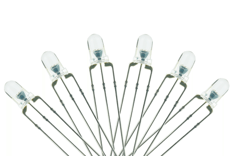 DCC Concepts LED-RY3 - T1 Type - Dual Colour - 3mm (w/Resistors) - Red/Yellow (6 Pack)