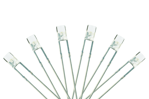 DCC Concepts LED-SWF3 - Flat Front Type - 3mm (w/Resistors) - Daylight ...