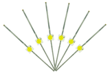 DCC Concepts LED-SWM - Mini Butterfly Type - 1.6mm (w/Resistors) - Daylight White (6 Pack)