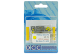 DCC Concepts LED-YL3 - T1 Type - 3mm (w/Resistors) - Yellow (6 Pack)