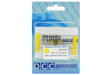 DCC Concepts LED-YLM - Mini Butterfly Type - 1.6mm (w/Resistors) - Yellow (6 Pack)