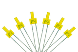 DCC Concepts LED-YLT - Tower Type - 2mm (w/Resistors) Yellow (6 Pack)