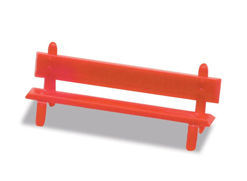 Peco - LK-26 - Platform Seats - Red (HO Scale)