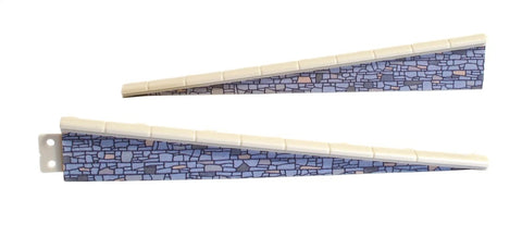 Peco - LK-67 - Platform Edging Ramp - Stone (2 pairs) (HO Scale)