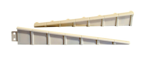 Peco - LK-68 - Platform Edging Ramp - Concrete (2 pairs) (HO Scale)