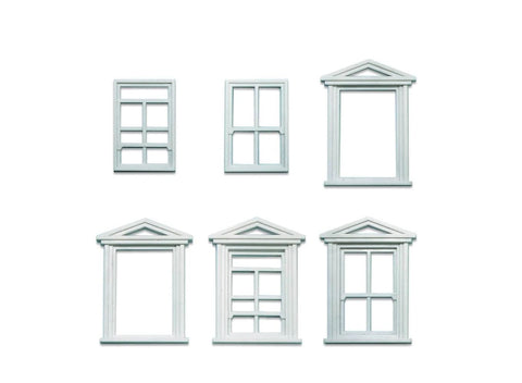 Peco - LK-756 - Windows and Frames - Pack of 8 (O Scale)