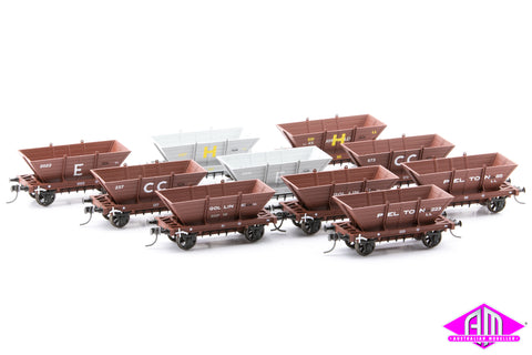 4 WHEEL ‘LL’ STEEL FRAME COAL HOPPERS, Mixed 10 pack LL16