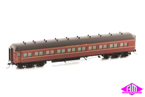 12 Wheel Passenger Car - Sleeper Car - Indian Red - MAL 916