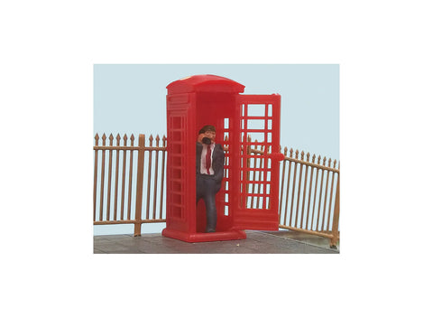 Peco - 5005 - Telephone Box with Caller (HO Scale)