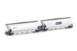 NHEH Coal Hopper, Pacific National Blue & Silver, 4 car pack NCH-50