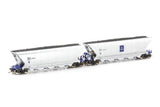 PHEH Coal Hopper, Xstrata Rail Blue & Silver, 4 car pack NCH-56