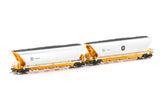 AHAH Coal Hopper, Onerail Orange & Silver, 4 car pack NCH-97