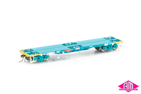 NQJX Container Wagon, RSA Teal - 4 Car Pack NCW-34