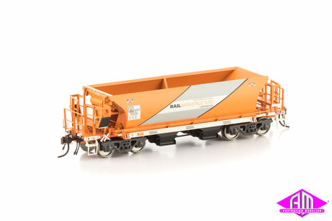 NDFF Ballast Hopper RIC orange and silver 4 car pack NBH-2
