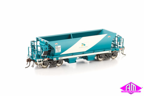 NDFF Ballast Hopper Rail Services Australia teal and white 4 car pack NBH-3