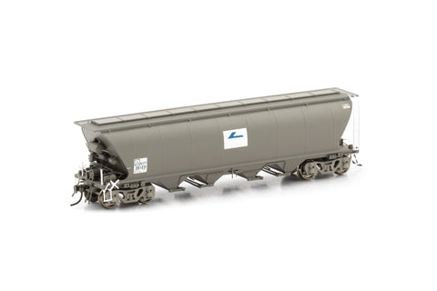 NGPF Grain Hopper, with Roofwalks - Wagon Grime with Faded L7 Logos - 4 Car Pack NGH-19