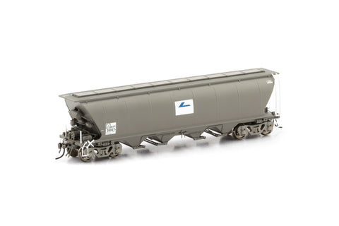 NGPF Grain Hopper, with Roofwalks - Wagon Grime with Faded L7 Logos - 4 Car Pack NGH-20