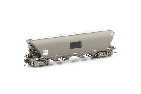 NGPF Grain Hopper, with Ground Operated Lids - Wagon Grime with PN "Patch Job" - 4 Car Pack NGH-24