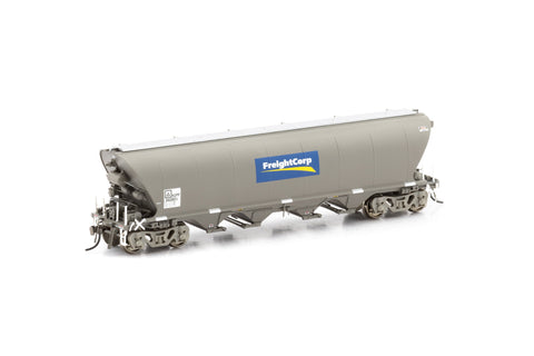 NGPF Grain Hopper, with Ground Operated Lids - Wagon Grime with FreightCorp Logos - 4 Car Pack NGH-28