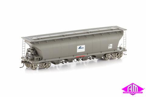 NGTY Grain Hopper, SRA Wagon Grime with Faded L7 and Roofwalks - 4 Car Pack NGH-4