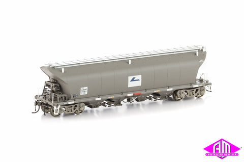 NGKF Grain Hopper, Freight Rail Wagon Grime with Faded L7 and Ground Operated Lids - 4 Car Pack NGH-8