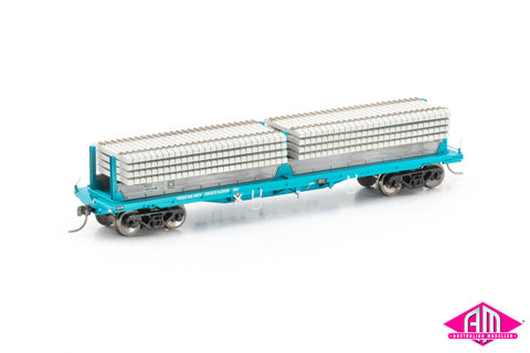 NDXF Sleeper Wagon with Sleepers, RSA Teal - 4 Car Pack NMW-5