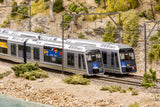 Tangara 4 car set, Cityrail Blue/Yellow Livery With L7 Sydney 2000 T83 (Hornsby) NPS-57 HO Scale